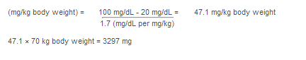 Example calculation of RiaSTAP dose